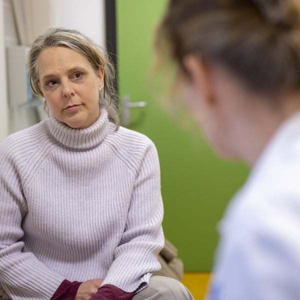 Patiënt in gesprek met een arts