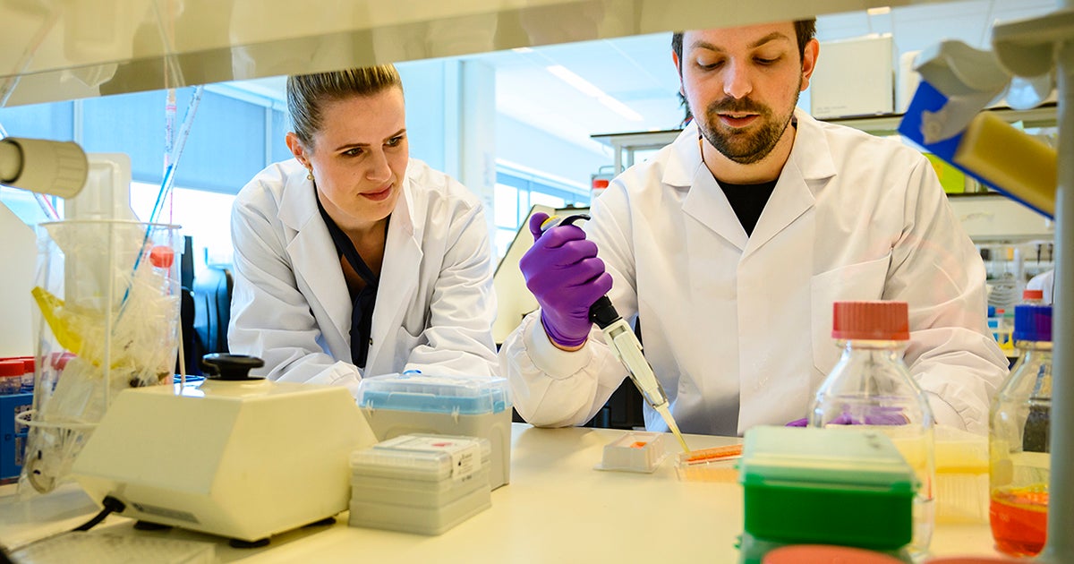 Laboranten aan het werk