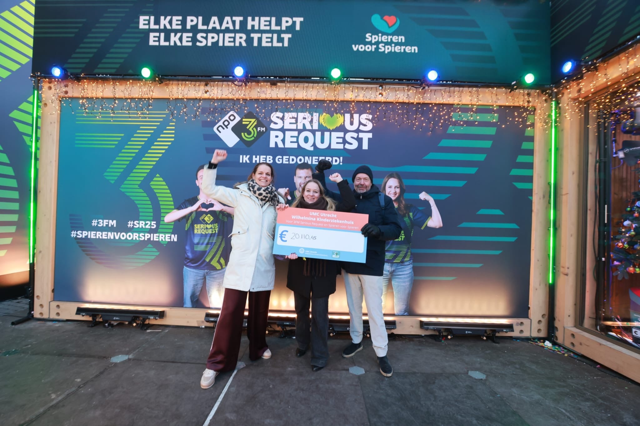 Serious Request cheque uitreiking 2025